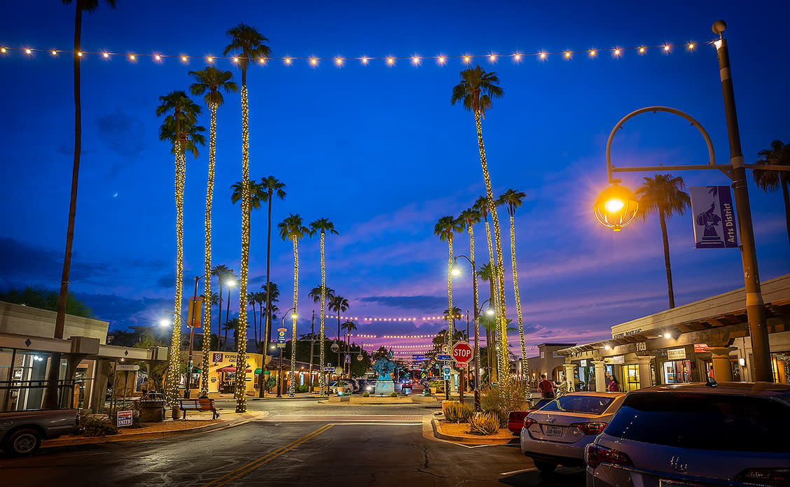 Discover the eclectic art offerings in Old Town Scottsdale's historic Arts District.