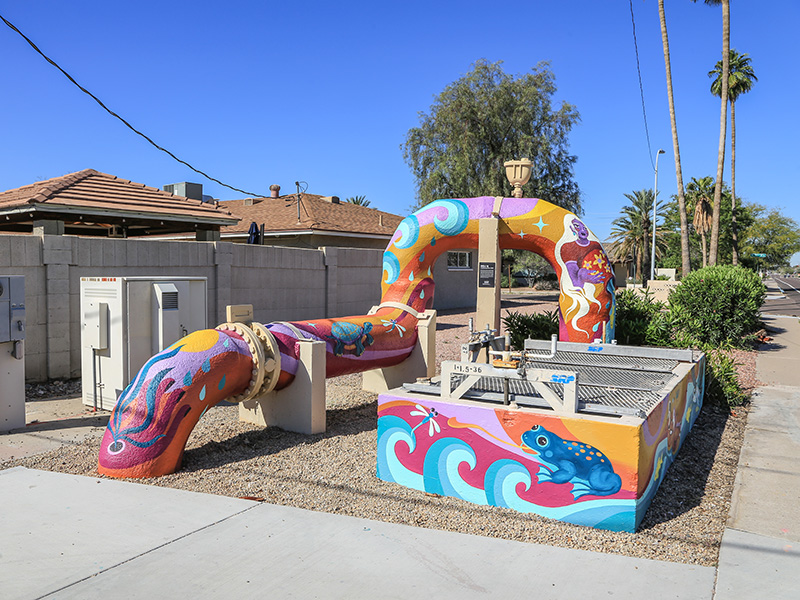 Crowds gather at the unveiling of Scottsdale's latest public art, highlighting the city's vibrant cultural scene.